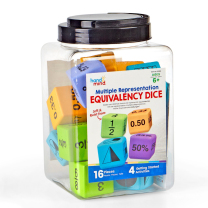 Multiple Representation Equivalency Foam Dice - Pack of 16