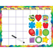 Reusable Monthly Calendar Cling Kit - Rainbow Gel