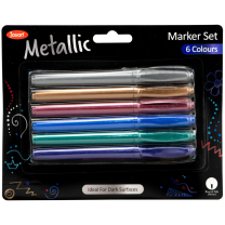 Jasart Metallic Marker Set - Pack of 6