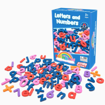 Magnetic Rainbow Letters and Numbers