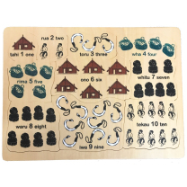 Counting to Ten Bilingual Wooden Puzzle