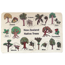 NZ Native Trees Wooden Puzzle