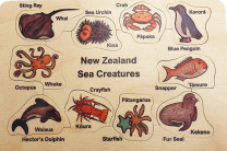 NZ Sea Creatures Wooden Puzzle