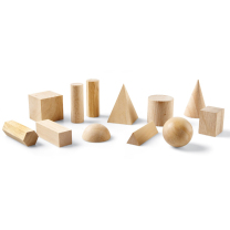 Wooden Geometric Solids Set