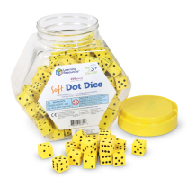 Soft Dot Dice - Jar of 200