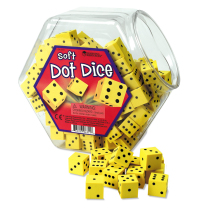 Soft Dot Dice - Jar of 200