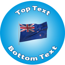 NZ Flag Personalised Stickers