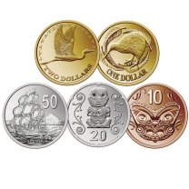 New Zealand Coin Stickers