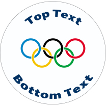 Olympic Rings Personalised Stickers