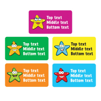 Super Stars Personalised Stickers