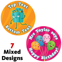 Birthday Variety Personalised Stickers