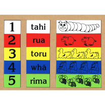 Maori Numbers 1-5 Wooden Puzzle