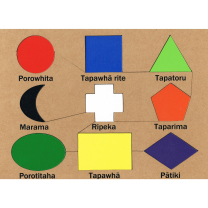 Maori Geometric Shapes Wooden Puzzle