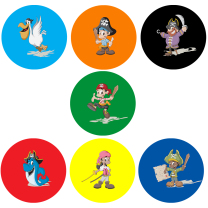 Swashbuckling Pirates Personalised Stickers