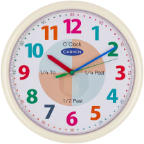 Carven Educational Wall Clock - 12 hour