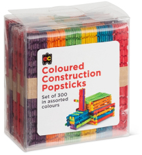 Coloured Construction Popsticks - Pack of 300