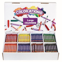 400 Large Crayons - 8 colours