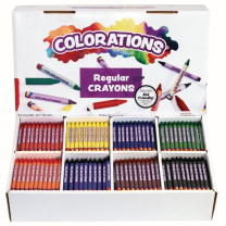 800 Regular Crayons - 8 Colours