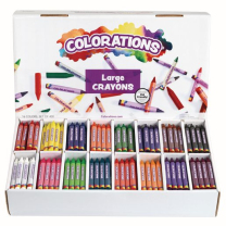 400 Large Crayons - 16 Colours