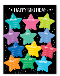 Star Bright Birthday Chart