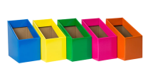 Book Boxes Assorted Colours - Pack of 5