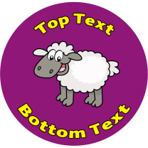 Sheep Personalised Stickers