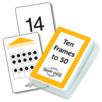 Ten Frames to 50 Smart Chute Cards