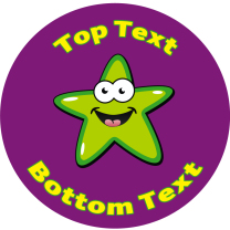 Green Star Personalised Stickers
