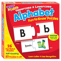 Alphabet Uppercase and Lowercase Fun-to-Know Puzzles