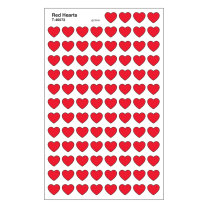 Red Hearts Spot Stickers