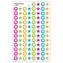 Painted Stars Spot Stickers