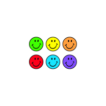 Colourful Smiles Spot Stickers