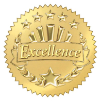 Excellence Gold Award Seals
