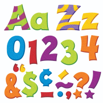 Multicolour Patterned Alphabet Lettering - 10cm 