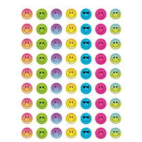 Brights 4Ever Smiley Faces Spot Stickers