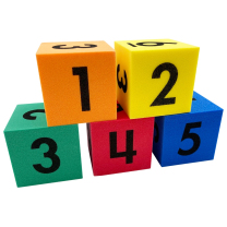 Foam Numbered Dice 4cm - Pack of 5