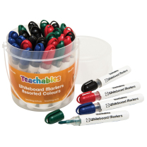 Teachables Whiteboard Assorted Colours Markers - Pack of 30