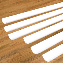 Plastic Water Channeling Guttering - Pack of 6