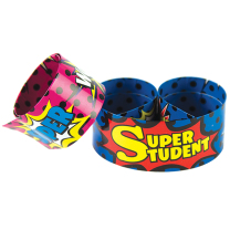 Superhero Super Student Slap Wristbands