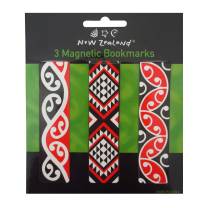 Maori Patterns Magnetic Bookmarks - Pack of 3
