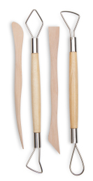 Wooden Modelling Tool - Set of 4