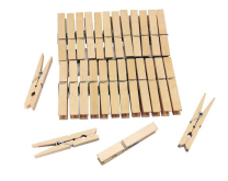 Wooden Pegs - Pack of 30